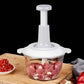 Double Blade Hand Push Chopper & Meat Mincer